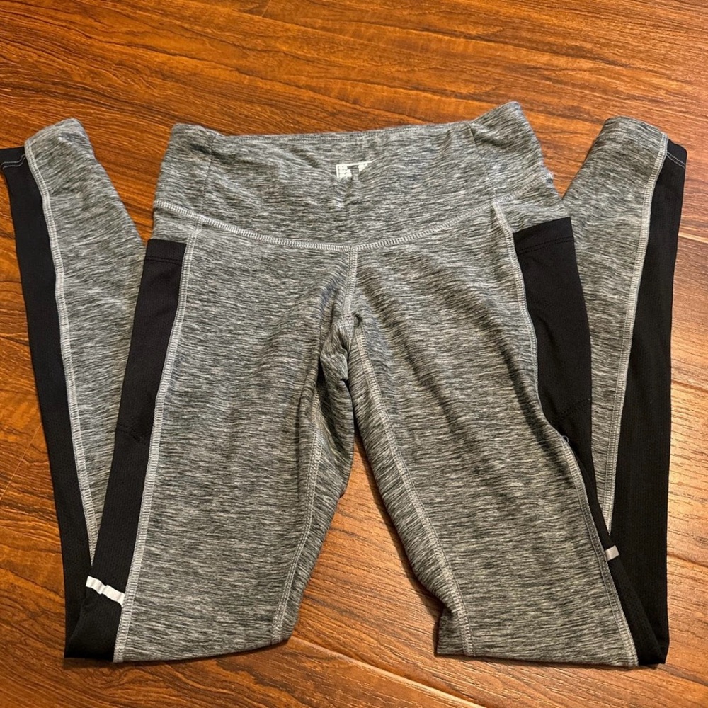 New Balance Gray and Black Leggings